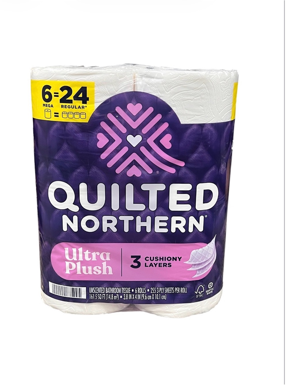 Ultra Plush Toilet Paper - Purple Pack 6 Mega